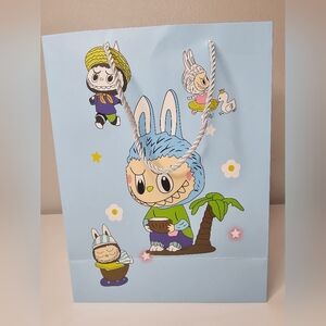 Labubu Gift Bag | Pop Mart The Monsters | Kawaii Paper Bag 13"x10" with Handles